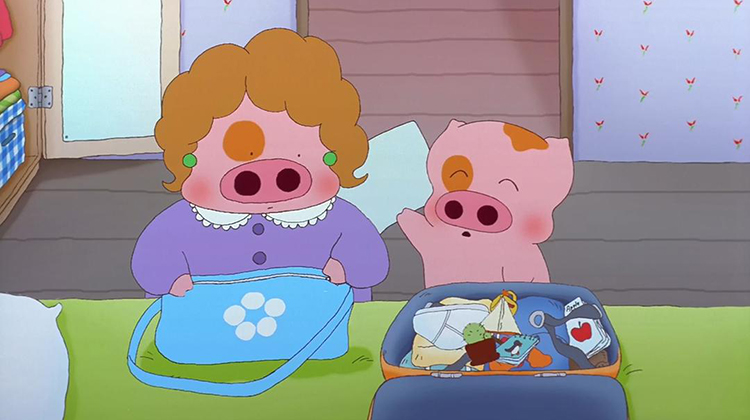 本来已经半途放弃的麦兜还是回去继续学习抢包山了,因为他爱他妈妈